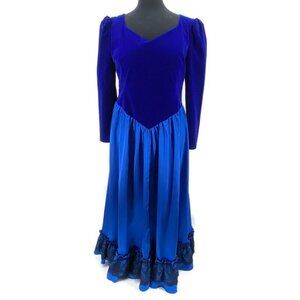 Von Lancelot Medieval Dress Satin Crushed Velvet Renaissance Cosplay Costume 18